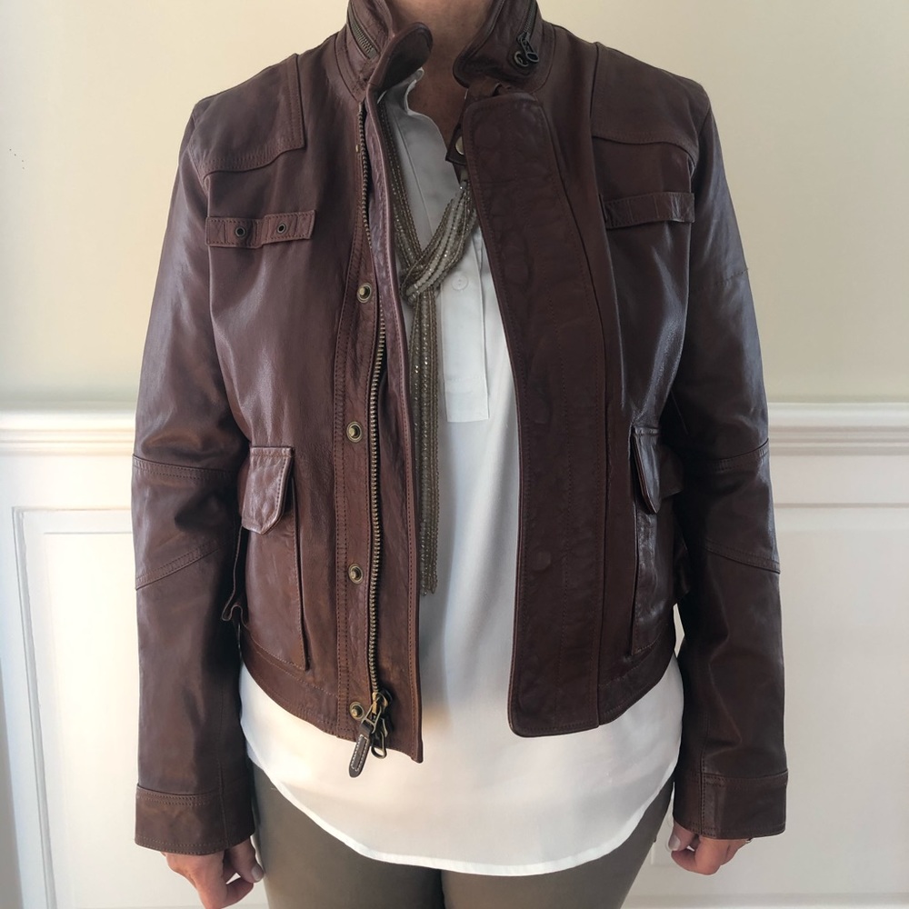 Ralph Lauren leather jacket.